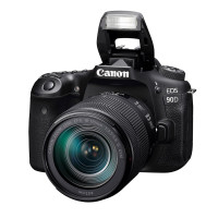 Câmera Canon EOS 90D, 18-135mm IS USM, 32.5MP, 4K, Wi-Fi