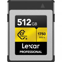 Cartão de Memória CFexpress Lexar Profissional Gold 512GB Type B 1750 MB/s