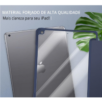 Capa Transparente iPad 7ª,8ª,9ª - Azul 