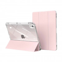 Capa Transparente iPad 10 com Suporte para Pencil - Rosa