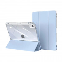 Capa Transparente iPad 10 com Suporte para Pencil - Azul