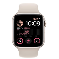 Apple Watch Series 8 41mm, GPS, Alumínio Starlight, Pulseira Esportiva Starlight