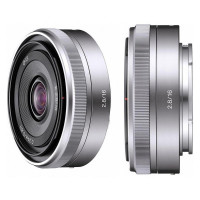Lente Sony E 16mm F/2.8 (Silver)