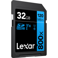 Cartão de Memória SDHC Lexar Blue 32GB 800x UHS-I 120MB/s 