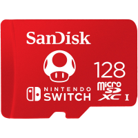 Cartão de Memória microSDXC SanDisk 128GB UHS-I 100MB/s para Nintendo Switch
