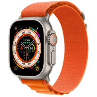 Apple Watch Ultra 49mm, Titanium, Pulseira Orange Loop