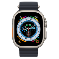 Apple Watch Ultra 49mm, Titanium, Pulseira Ocean Midnight 