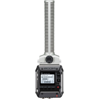 Gravador portátil Zoom F1-SP com microfone Shotgun