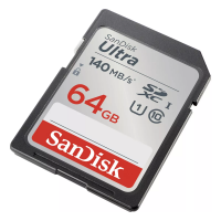 Cartão de Memória SDXC SanDisk Ultra 64GB UHS-I 140MB/s