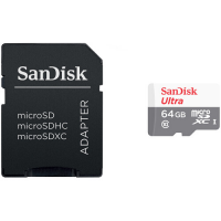 Cartão de Memória microSDXC SanDisk Ultra 64GB UHS-I 100MB/S 