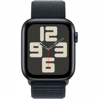 Apple Watch SE 2 40mm, GPS, Alumínio Midnight, Pulseira Loop Midnight