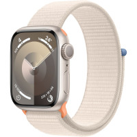 Apple Watch Series 9 45mm, GPS, Alumínio Starlight, Pulseira Loop Starlight