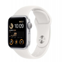 Apple Watch SE 2 40mm, GPS, Alumínio Silver, Pulseira Esportiva White