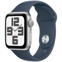 Apple Watch SE 2 40mm, GPS, Alumínio Silver, Pulseira Esportiva Winter Blue