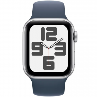 Apple Watch SE 2 40mm, GPS, Alumínio Silver, Pulseira Esportiva Winter Blue