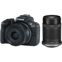 Câmera Canon EOS R50 Mirrorless RF-S 18-45mm f/3.5-6.3 IS STM + RF-S 55-210mm f/5-7.1 IS STMCâmera Canon EOS R50 Mirrorless RF-S 18-45mm f/3.5-6.3 IS STM + RF-S 55-210mm f/5-7.1 IS STM