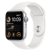 Apple Watch SE 2 44mm, GPS, Alumínio Silver, Pulseira Esportiva Silver