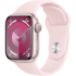 Apple Watch Series 9 45mm, GPS, Alumínio Pink, Pulseira Esportiva Pink