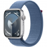 Apple Watch Series 9 41mm, GPS, Alumínio Silver, Pulseira Loop Winter Blue