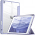 Capa Transparente iPad 7ª,8ª,9ª com Suporte para Pencil - Lavanda