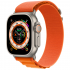 Apple Watch Ultra 49mm, Titanium, Pulseira Alpine Loop Orange 