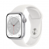 Apple Watch Series 8 41mm, GPS, Alumínio Silver, Pulseira Esportiva Branca