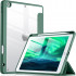 Capa Transparente iPad 7ª,8ª,9ª com Suporte para Pencil - Verde Escuro 