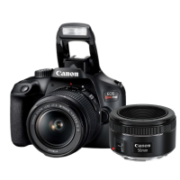 Câmera Canon EOS Rebel T100 com Lente EF-S 18-55mm + EF 50mm f/1.8 STM