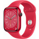 Apple Watch Series 8 45mm, GPS, Alumínio Red, Pulseira Esportiva Red