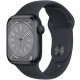 Apple Watch Series 8 41mm, GPS, Alumínio Midnight, Pulseira Esportiva Midnight 