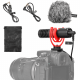 Microfone Shotgun Boya BY-MM1+ para Câmeras e Smartphones