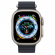 Apple Watch Ultra 49mm, Titanium, Pulseira Midnight Band