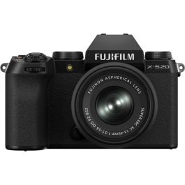 Câmera FUJIFILM X-S20 Mirrorless com lente XC 15-45mm f/3.5-5.6 - Preta