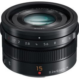Lente Panasonic Leica DG Summilux 15mm f/1.7 ASPH (Micro Quatro Terços)