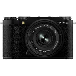 Câmera FUJIFILM X-M5 Mirrorless com lente XC 15-45mm f/3.5-5.6 - Preta