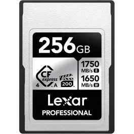 Cartão de Memória CFexpress 4.0 Lexar Profissional Silver 256GB Type A 1750MB/s