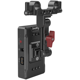 Placa Adaptadora de Bateria SmallRig V-Mount com Braçadeira de Haste Dupla e Braço de Extensão