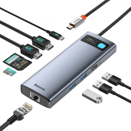 Adaptador Baseus 9 em 1 Hub Usb C HDMI