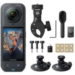 Câmera Insta360 X5 360° 8K Motorcycle Bundle – Captura Imersiva com Estabilização FlowState