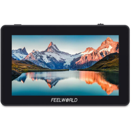 Monitor de Câmera FeelWorld F6 Plus 5,5" 4K HDMI – Tela Compacta para Filmagem e Fotografia