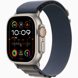Apple Watch Ultra 2 49mm, Titanium, Pulseira Blue Alpine