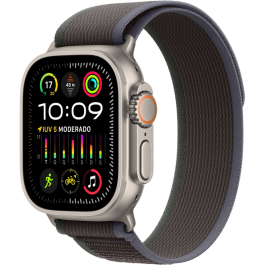 Apple Watch Ultra 2 49mm, Titanium, Pulseira Blue/Black Trail Loop