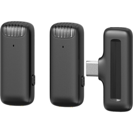Microfone de Lapela Sem Fio Ulanzi J12 V2 – Lightning para iPhone com 2 Transmissores, Redução de Ruído e Plug & Play