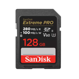 Cartão de Memória SDXC SanDisk Extreme PRO 128GB UHS-II 280MB/s