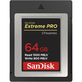Cartão de Memória CFexpress SanDisk Extreme PRO 64GB Type B 1500MB/s