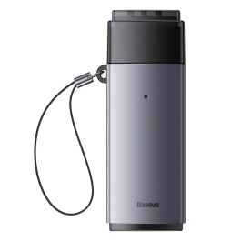 Leitor de Cartão Baseus USB e USB-C 2 em 1 para Micro SD e SD – Compatível com PC e Celular, Transferência Rápida e Design Compacto