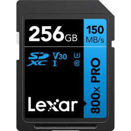 Cartão de Memória SDHC Lexar Blue 256GB 800x Pro UHS-I 150MB/s