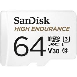 Cartão de Memória microSDXC SanDisk High Endurance 64GB UHS-I 100MB/S Branco