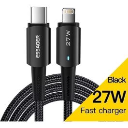 Cabo Essager Tipo C Para Lightning Turbo 27w 1M
