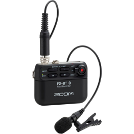 Gravador Portátil Zoom F2-BT Bluetooth com Microfone de Lapela
